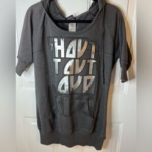 Vintage EUC Kiss Shout It Out Loud Half Sleeve Graphic Hoodie Shirt